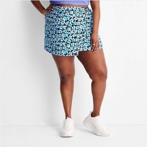 Ditsy floral-print cargo skirt